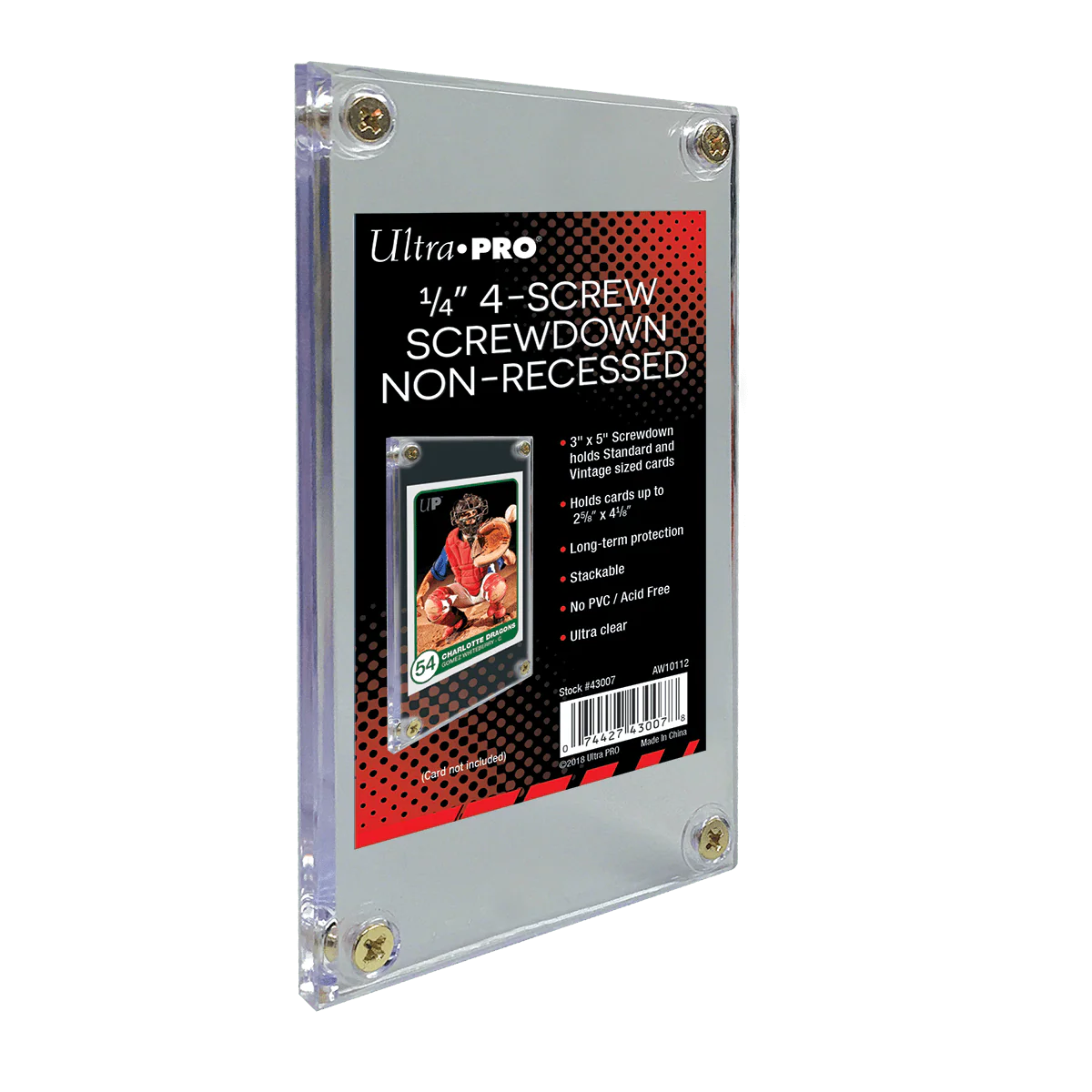 1/4" Screwdown Non-Recessed Holder