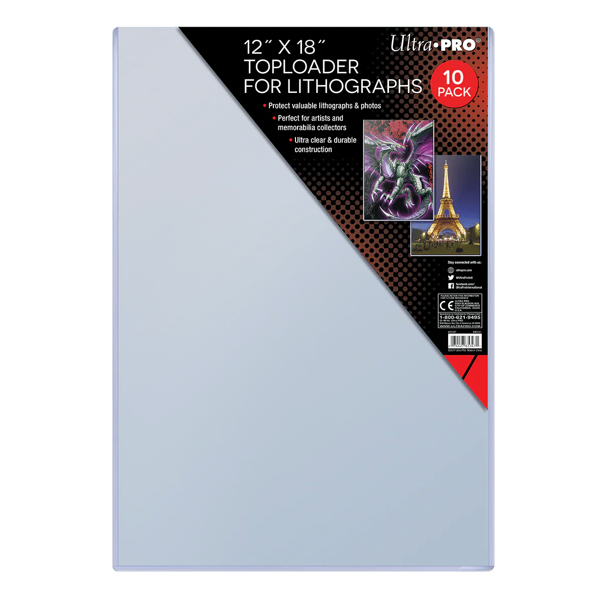 12" x 18" Lithograph TOPLOADER® (10ct)