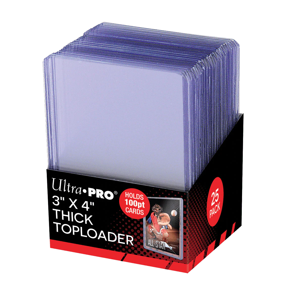 3" x 4" Clear Thick 100PT TOPLOADER® (25ct)