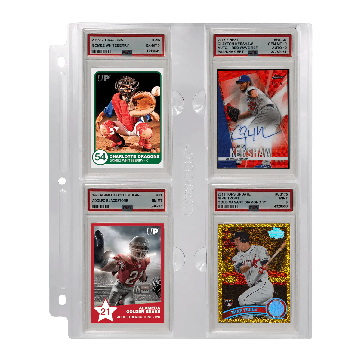 4-Pocket Page for Graded PSA Slabs