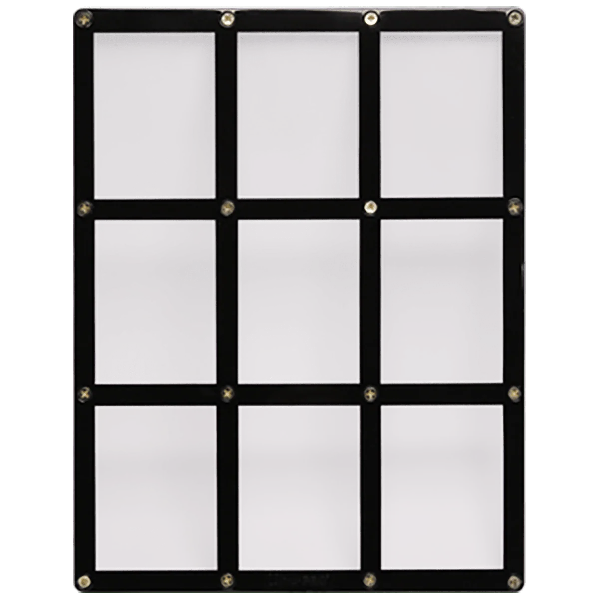 9-Card Black Frame Screwdown Holder