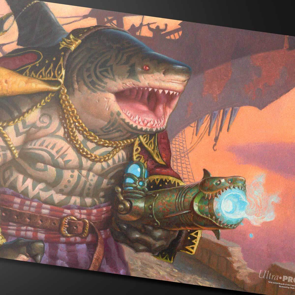 Aetherdrift Captain Howler, Sea Scourge Playmat for Magic: The Gathering - Image 2