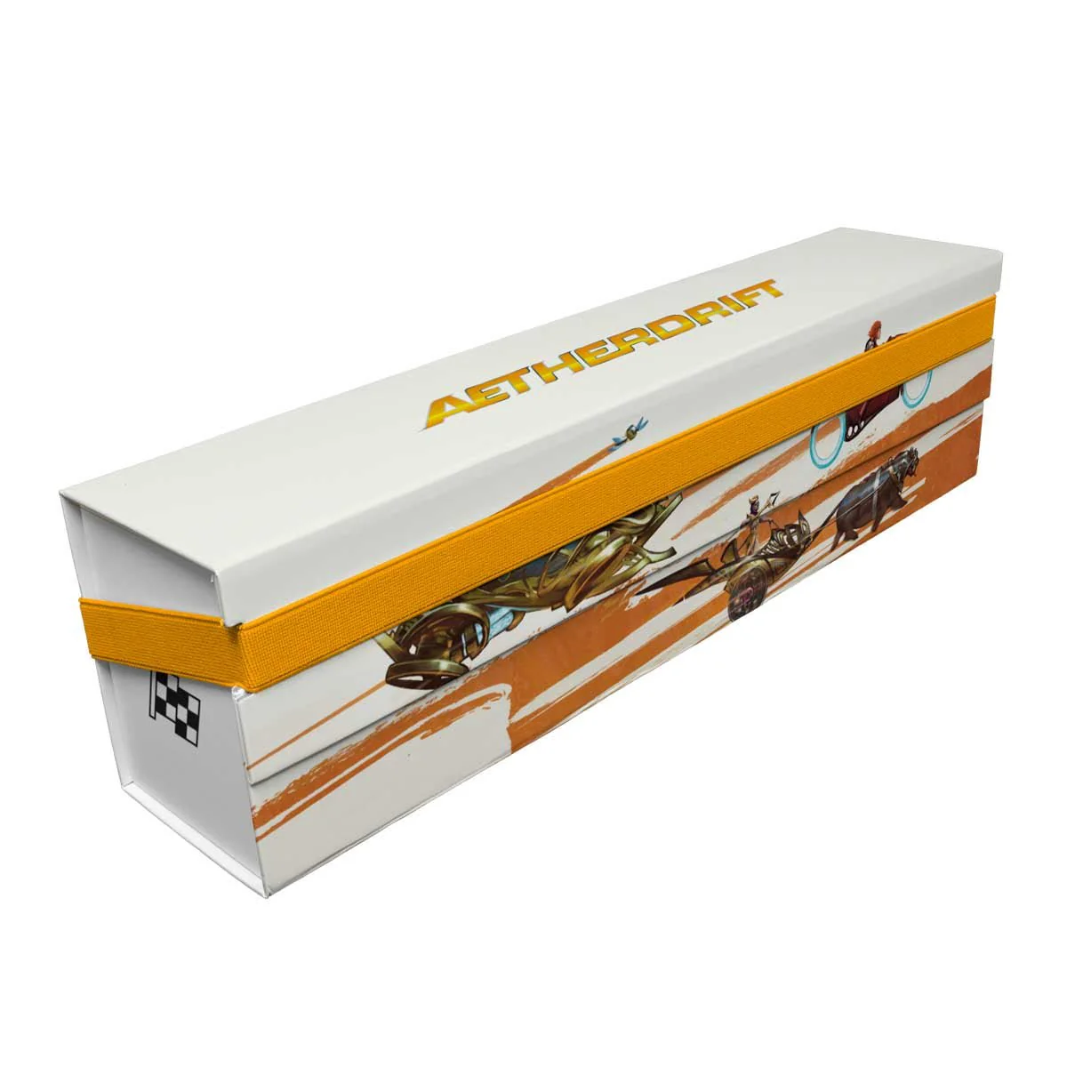 Aetherdrift Finish Line Bundle Key Art 500+ FLAT PACK STORAGE BOX® for Magic: The Gathering