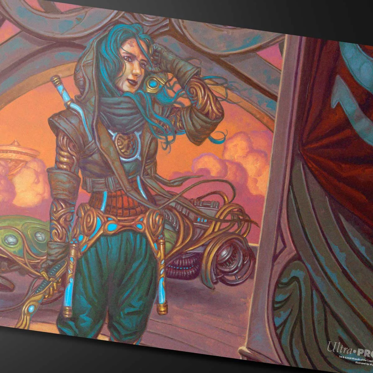 Aetherdrift Sita Varma, Masked Racer Playmat for Magic: The Gathering - Image 2