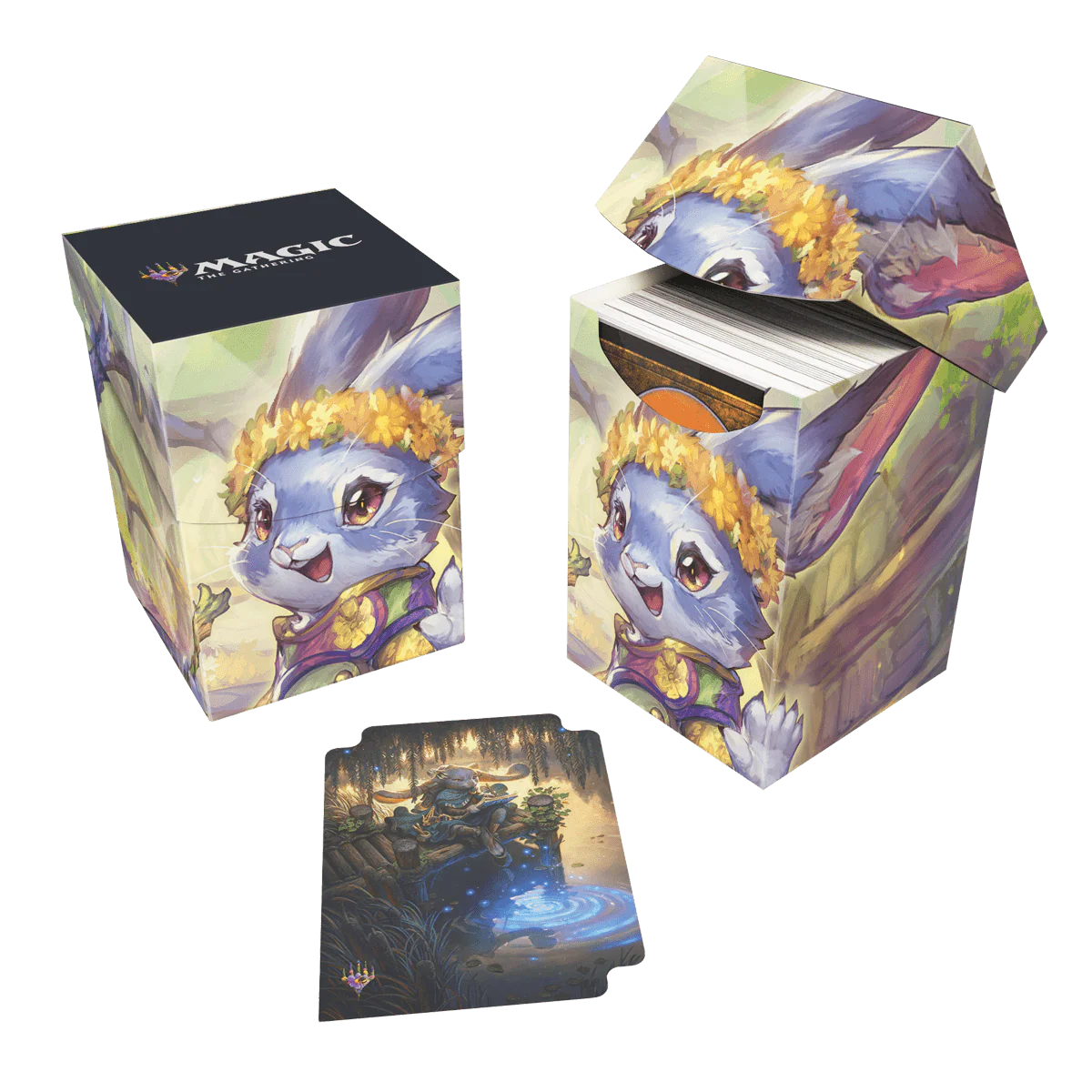 Bloomburrow Ms.Bumbleflower (Commander - Peace Offering Green/White/Blue) 100+ Deck Box for Magic: The Gathering