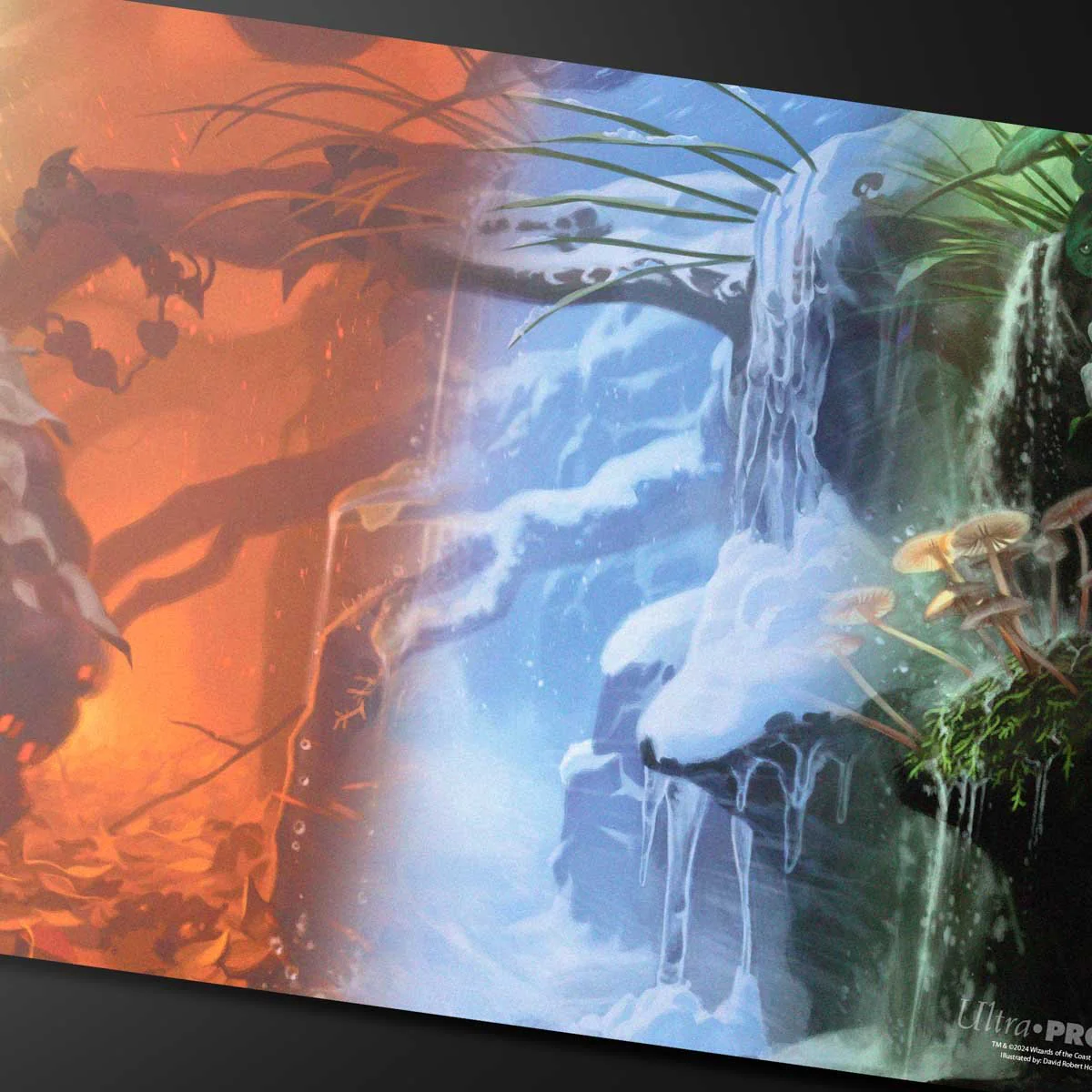 Bloomburrow Season Lands: Forest (Four Seasons) Standard Gaming Playmat for Magic: The Gathering - Image 2