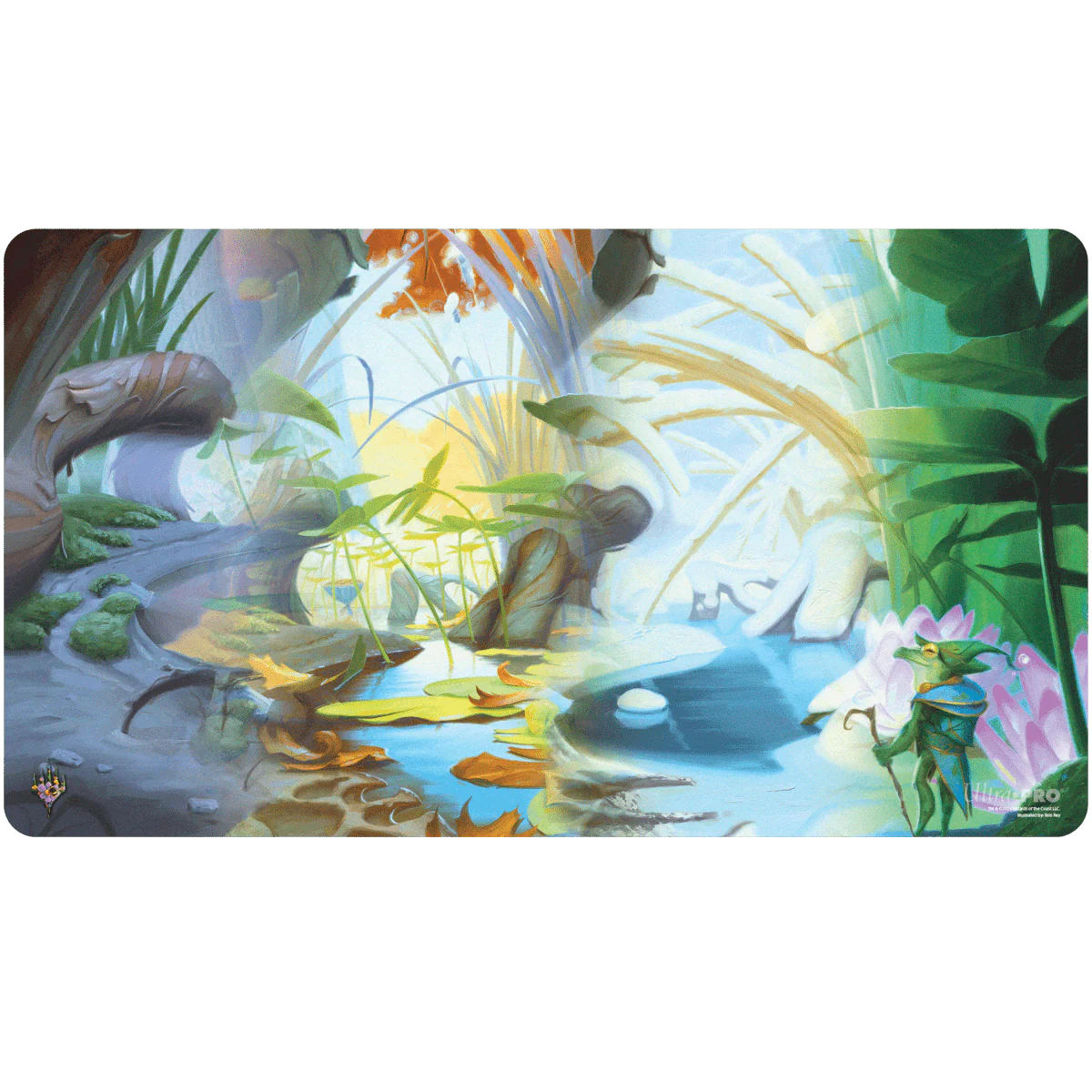 Bloomburrow Season Lands: Island (Four Seasons) Standard Gaming Playmat for Magic: The Gathering