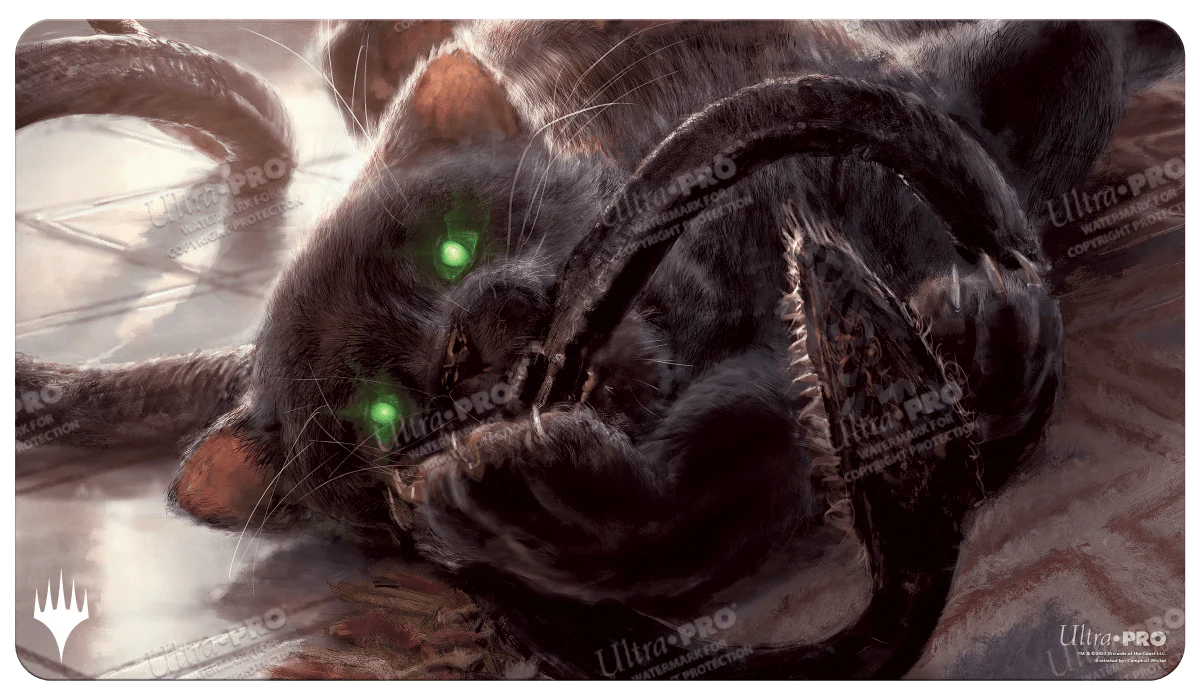 Commander Legends: Battle for Baldur's Gate Displacer Kitten Standard Gaming Playmat for Magic: The Gathering