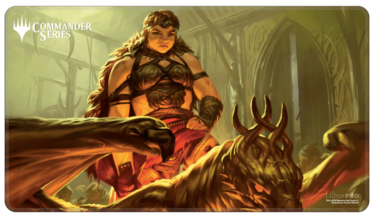 Commander Series #1: Mono - Magda Stitched Standard Gaming Playmat for Magic: The Gathering