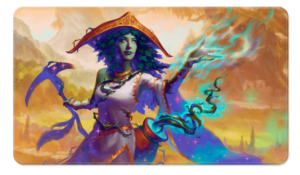 Commander Series #2: Allied - Sythis Stitched Standard Gaming Playmat for Magic: The Gathering