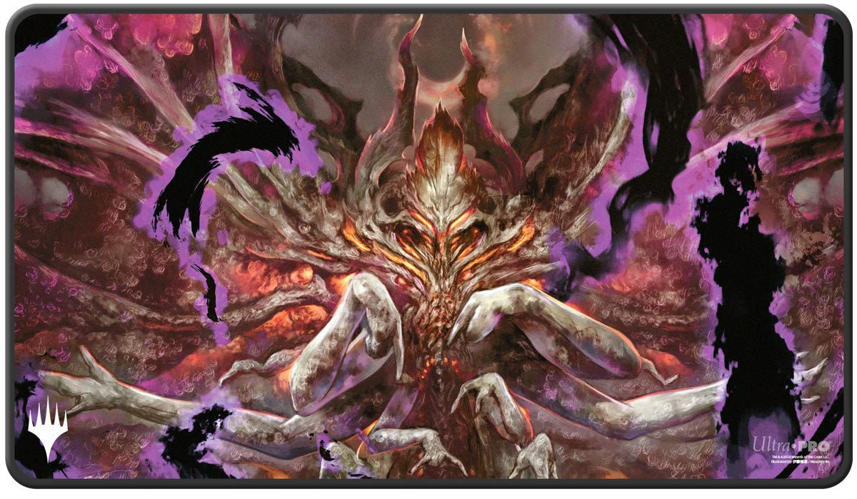 Duskmourn Damnation Black Stitched Standard Gaming Playmat for Magic: The Gathering