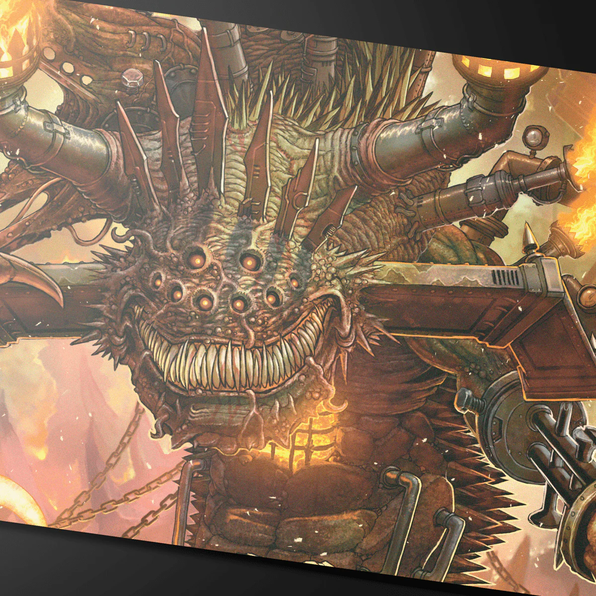Duskmourn Overlord of the Boilerbilges Standard Gaming Playmat for Magic: The Gathering - Image 2