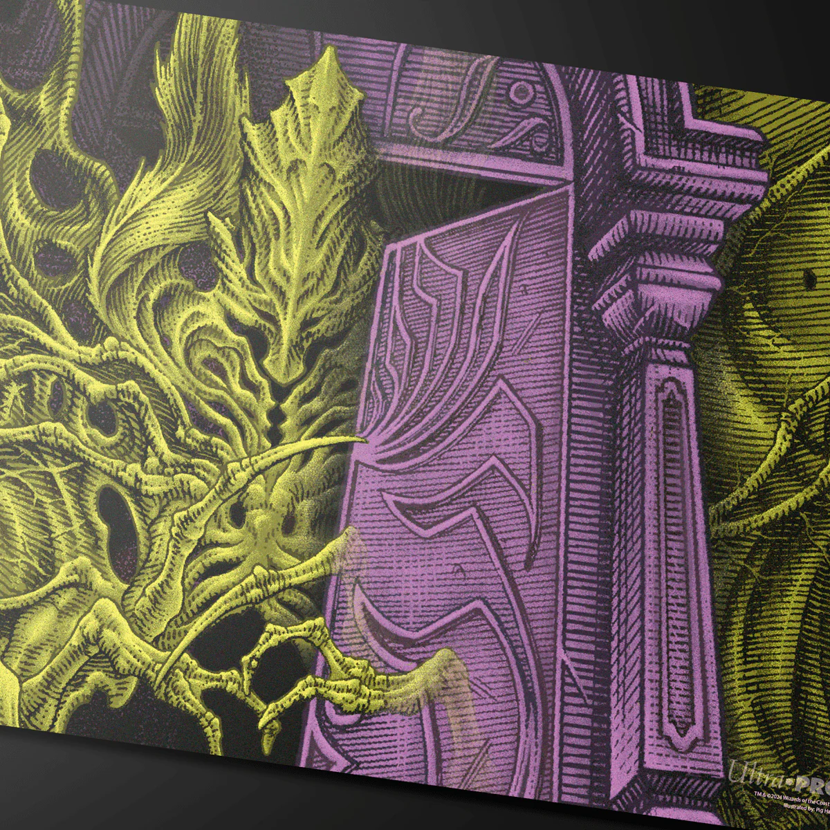 Duskmourn Valgavoth, Terror Eater (Double Exposure Alt) Standard Gaming Playmat for Magic: The Gathering - Image 2