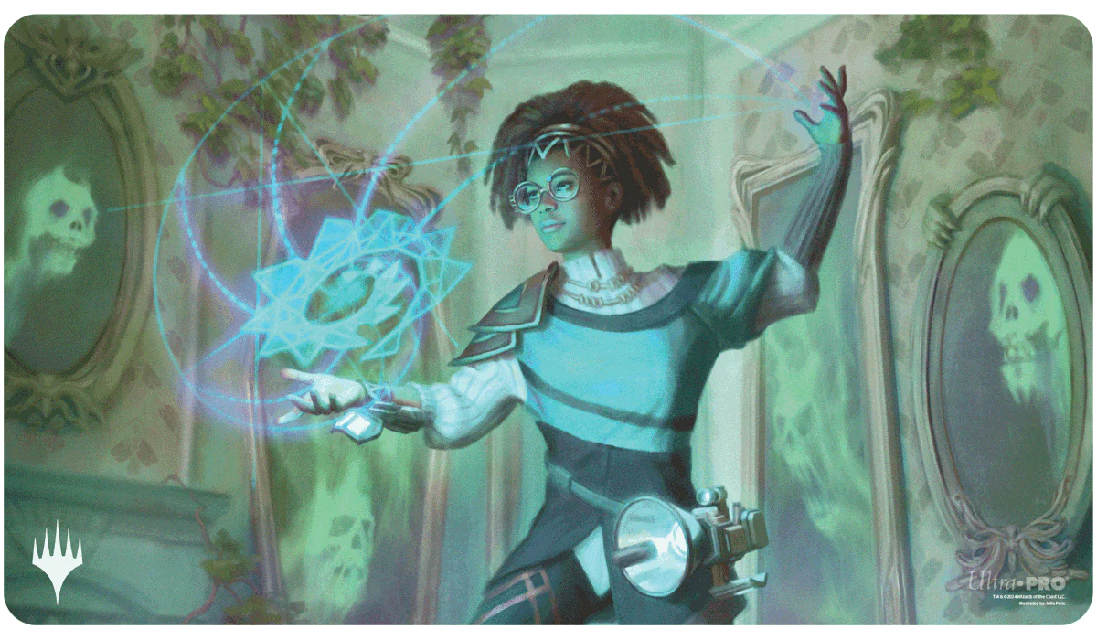 Duskmourn Zimone, Mystery Unraveler (Commander) Standard Gaming Playmat for Magic: The Gathering