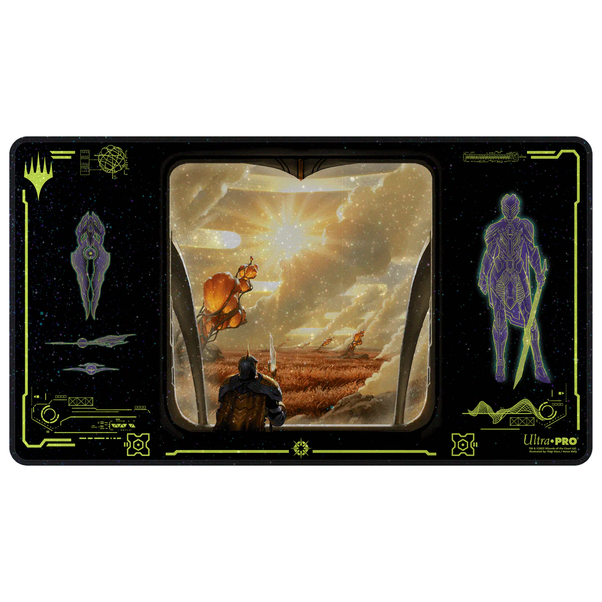 Edge of Eternities Adagia, Windswept Bastion HOLOFOIL® Playmat for Magic: The Gathering
