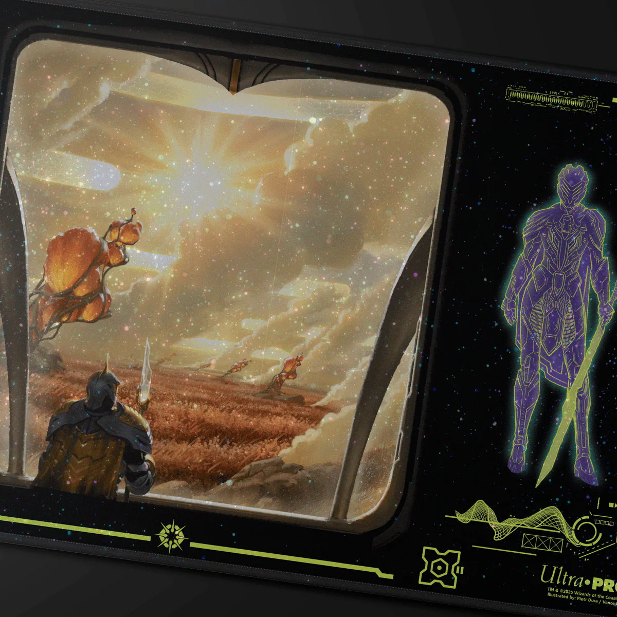 Edge of Eternities Adagia, Windswept Bastion HOLOFOIL® Playmat for Magic: The Gathering - Image 2