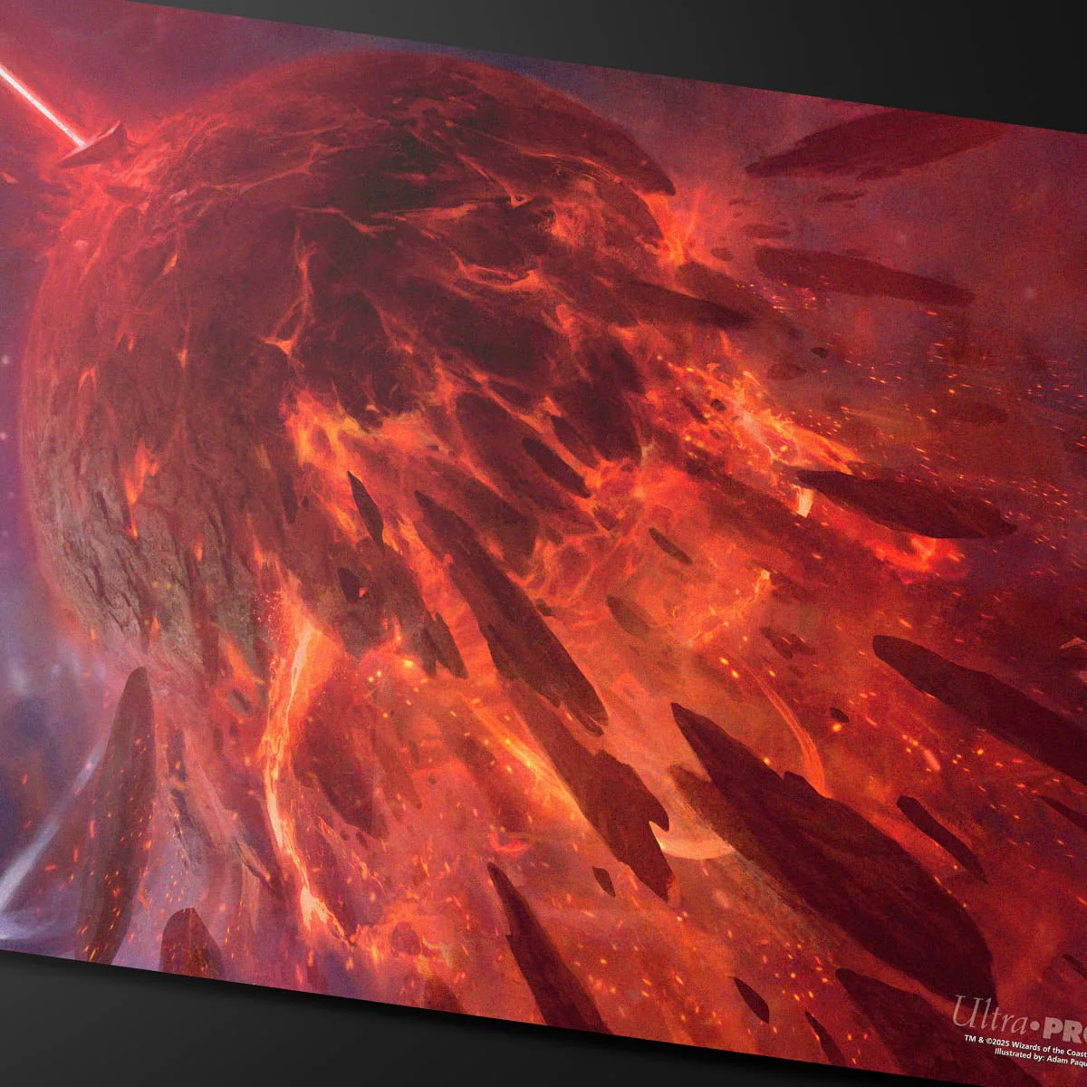 Edge of Eternities Kavaron, Memorial World Playmat Mythic Land Red for Magic: The Gathering - Image 3