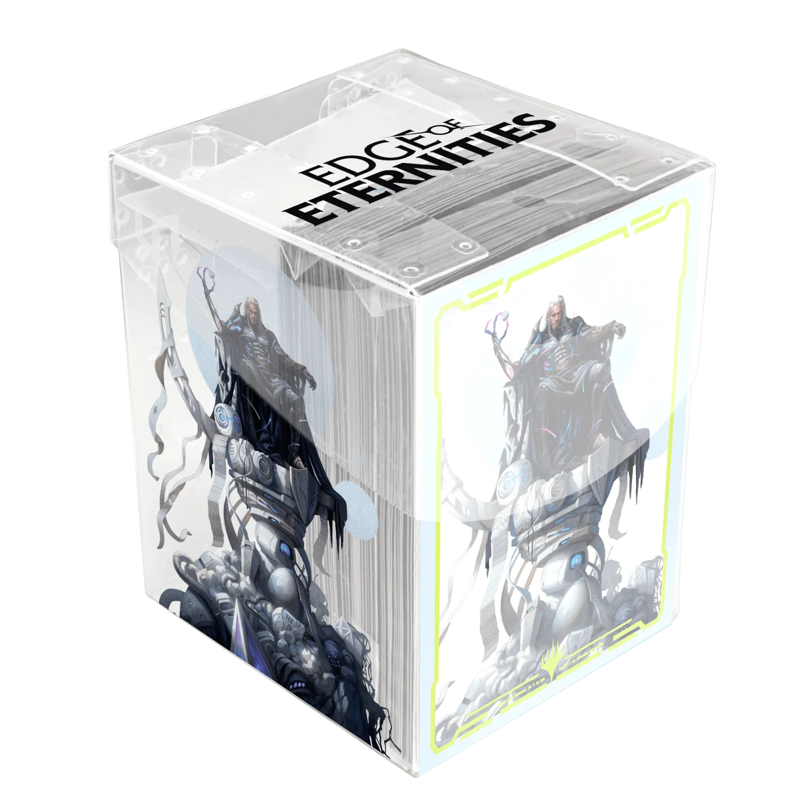 Edge of Eternities Tezzeret, Cruel Captain 100ct DECK PROTECTOR® Sleeves in Clear Box for Magic: The Gathering