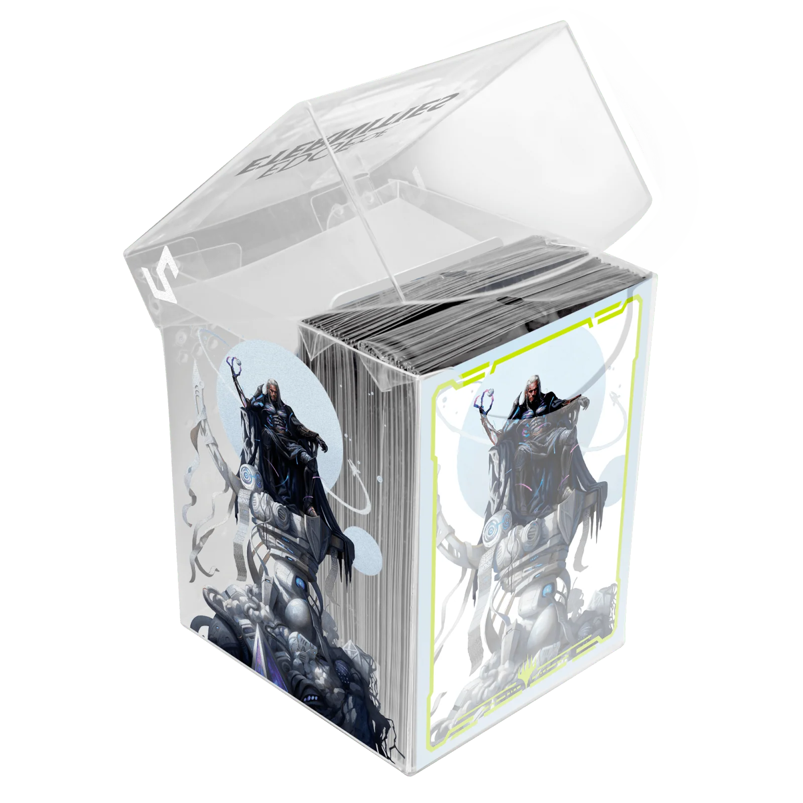 Edge of Eternities Tezzeret, Cruel Captain 100ct DECK PROTECTOR® Sleeves in Clear Box for Magic: The Gathering - Image 3