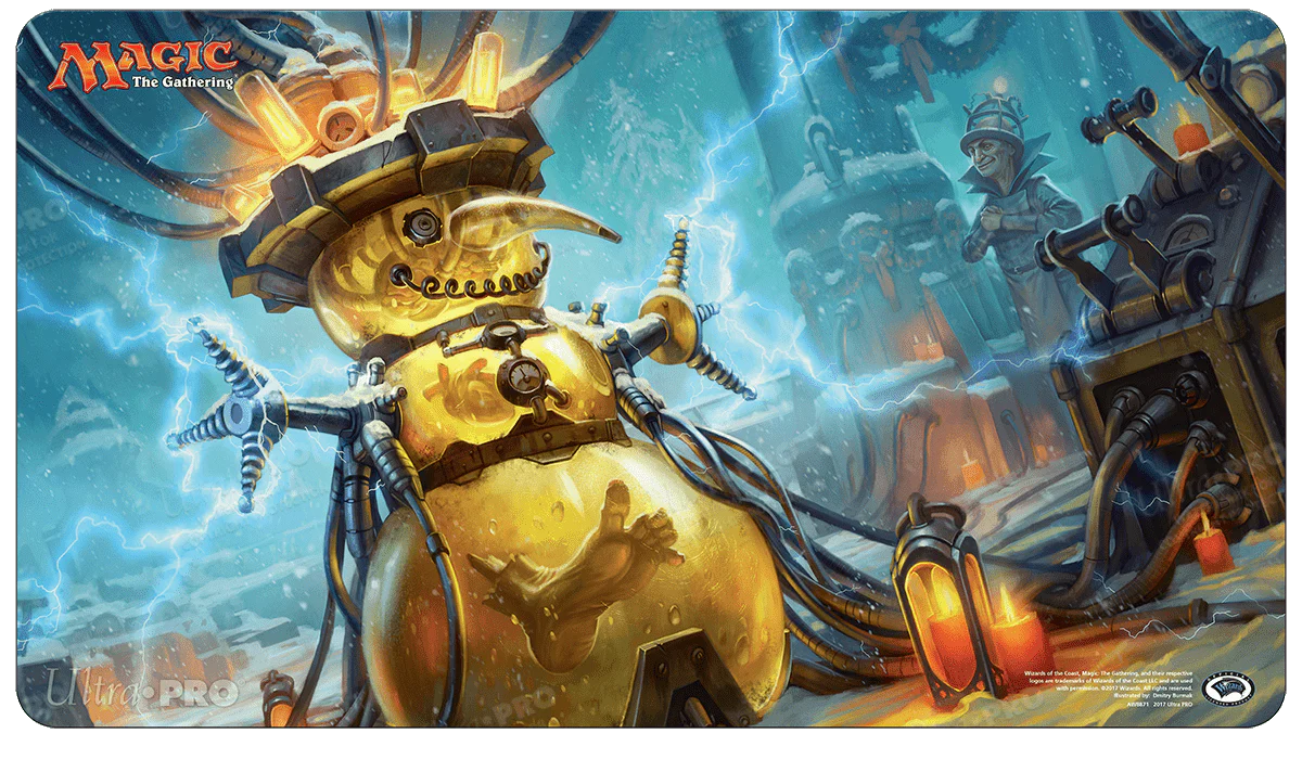 Happy Holidays Some Disassembly Required Standard Gaming Playmat for Magic: The Gathering