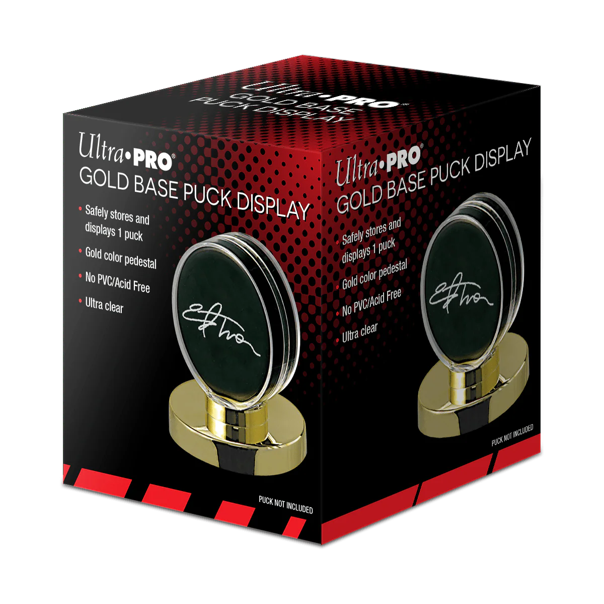 Hockey Puck Gold Base Display Holder - Image 2