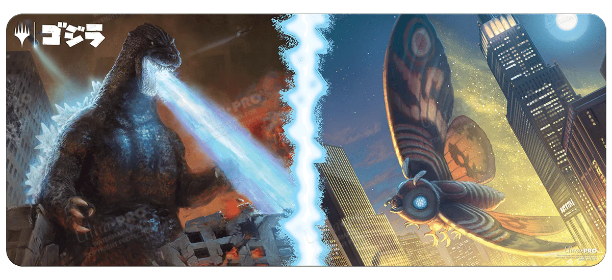 Ikoria: Lair of Behemoths Godzilla & Mothra 6ft Table Playmat for Magic: The Gathering