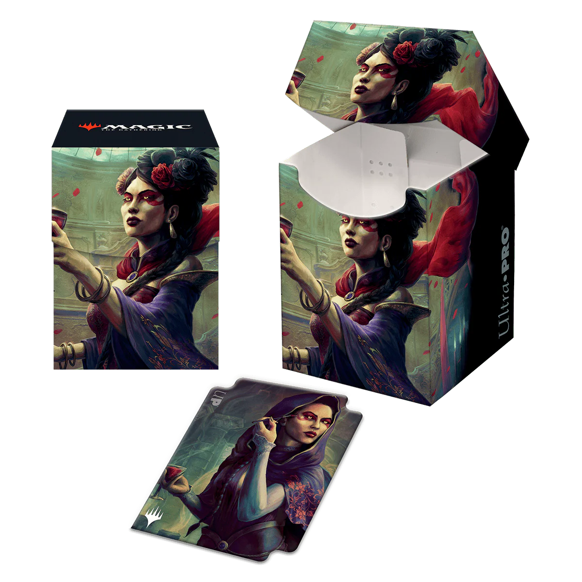 Innistrad: Crimson Vow Henrika, Infernal Seer 100+ Deck Box for Magic: The Gathering