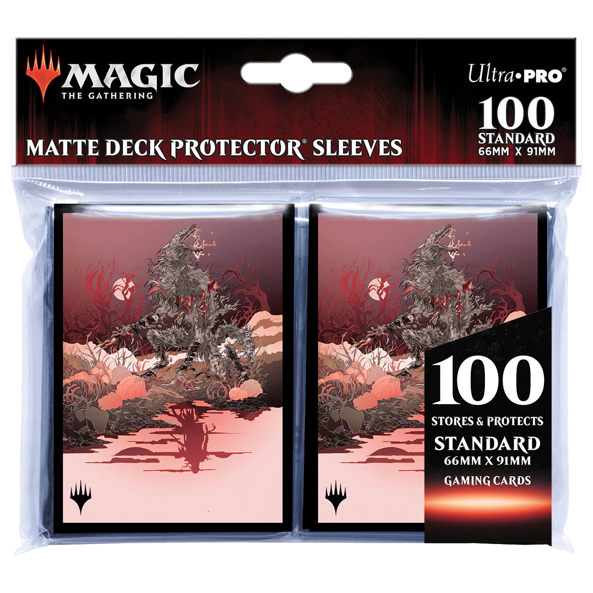 Innistrad: Midnight Hunt Arlinn, the Moon's Fury Standard DECK PROTECTOR® Sleeves (100ct) for Magic: The Gathering - Image 2