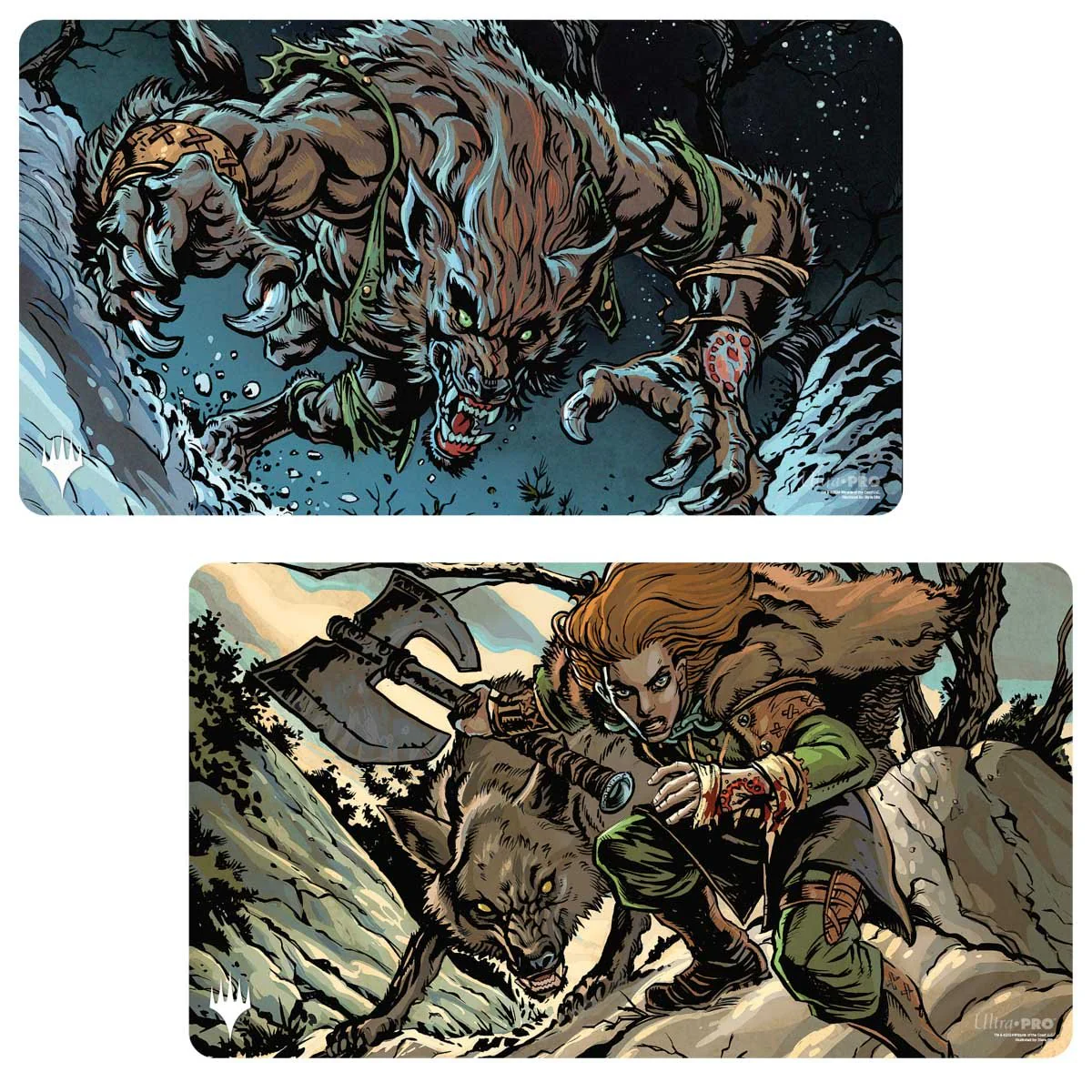 Innistrad Remastered Huntmaster of the Fells / Ravager of the Fells Double-Sided Playmat for Magic: The Gathering