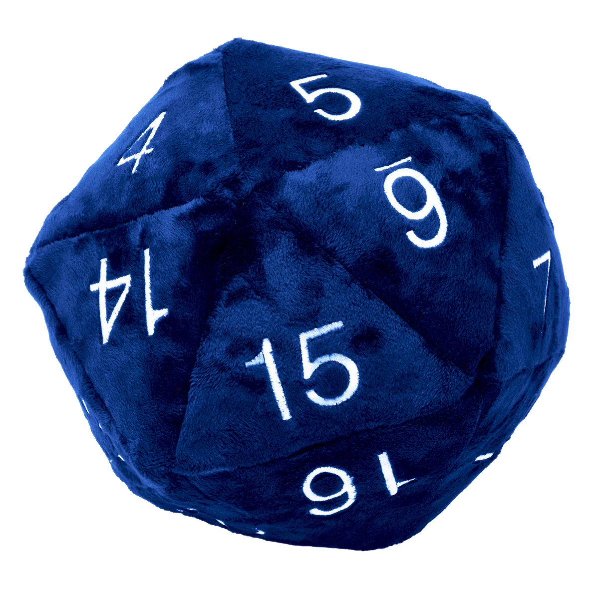 Jumbo Blue D20 Novelty Dice Plush