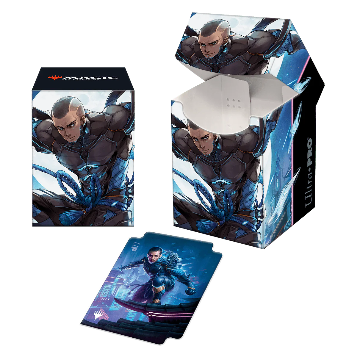 Kamigawa Neon Dynasty Kaito Shizuki 100+ Deck Box for Magic: The Gathering