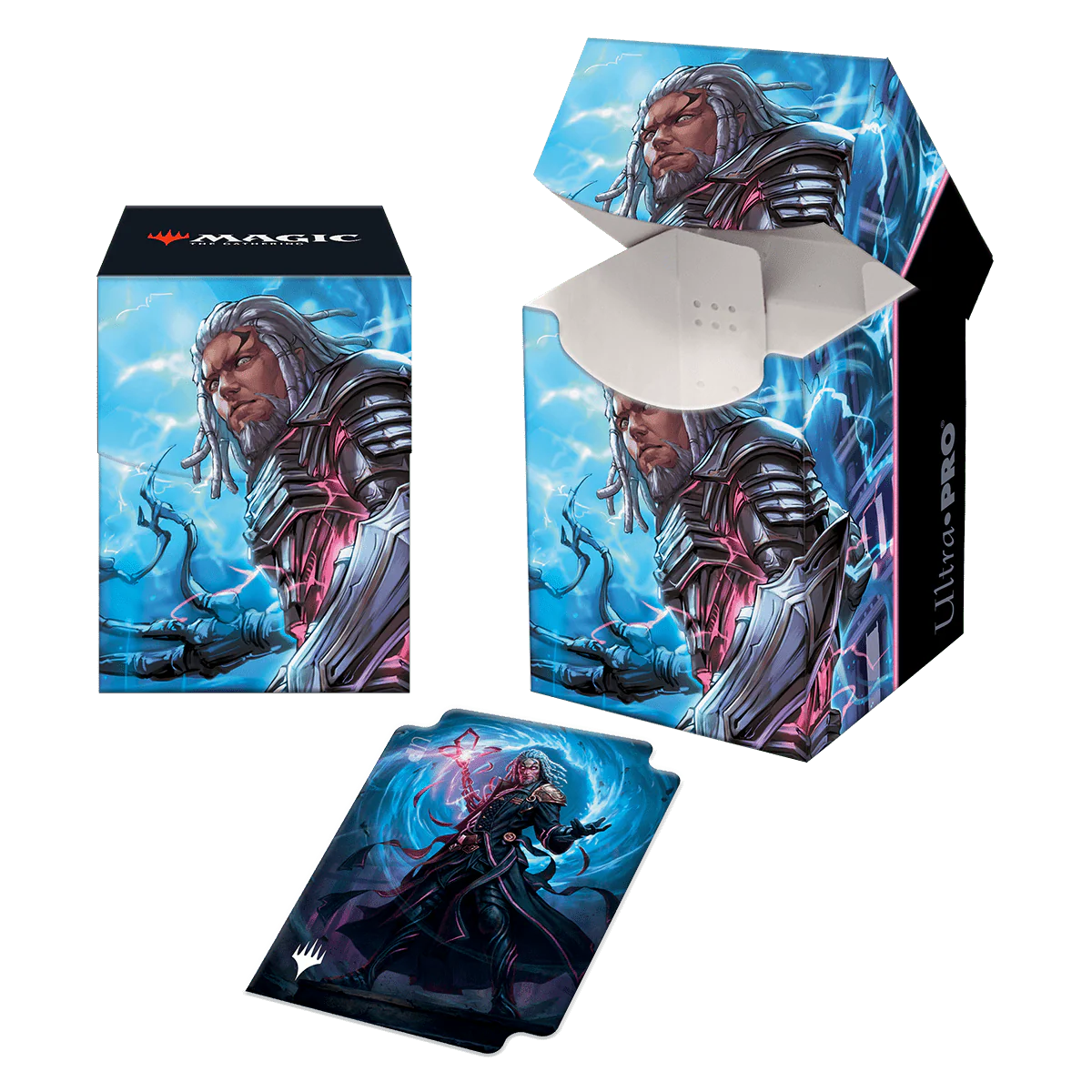 Kamigawa Neon Dynasty Tezzeret, Betrayer of Flesh 100+ Deck Box for Magic: The Gathering