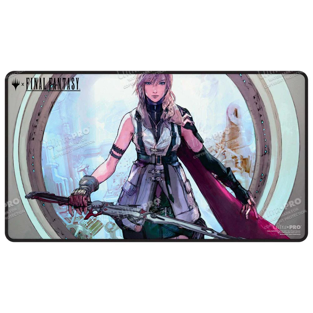 Magic: The Gathering®—FINAL FANTASY™ Lightning, Army of One Black Stitched Playmat - Image 2