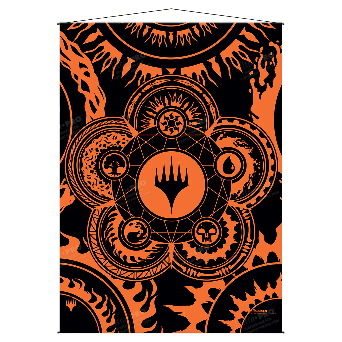 Mana 7 Color Wheel Wall Scroll for Magic: The Gathering