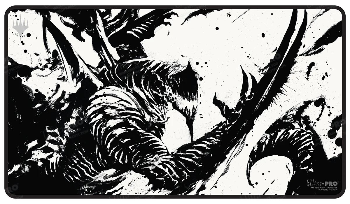 March of the Machine Urabrask Black Stitched Standard Gaming Playmat for Magic: The Gathering