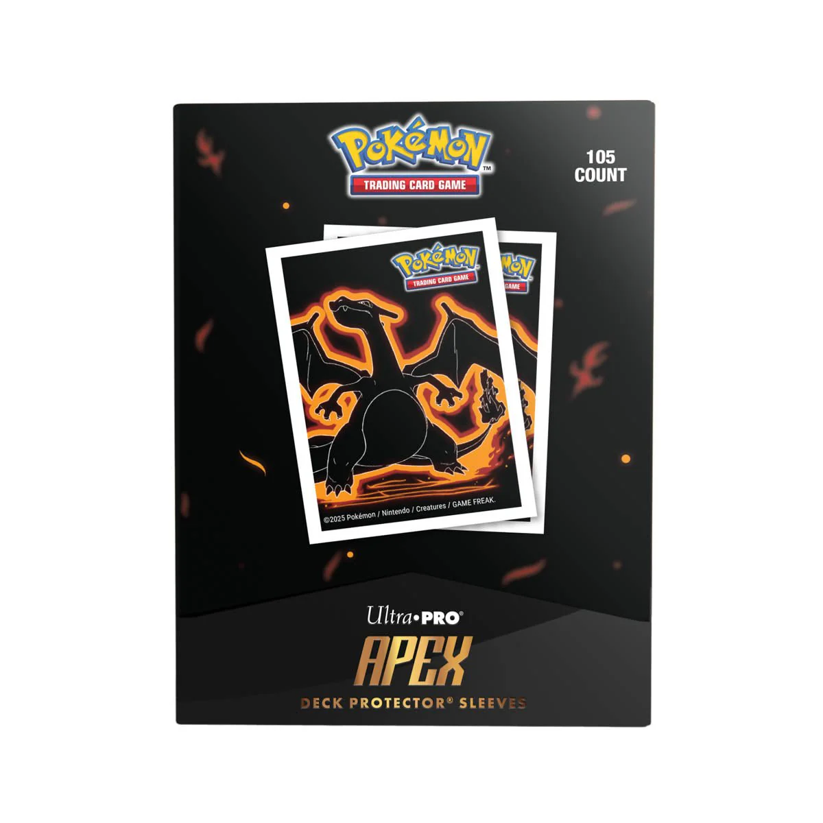 Neon Kanto 105ct APEX DECK PROTECTOR® Sleeves Charizard for Pokémon - Image 3
