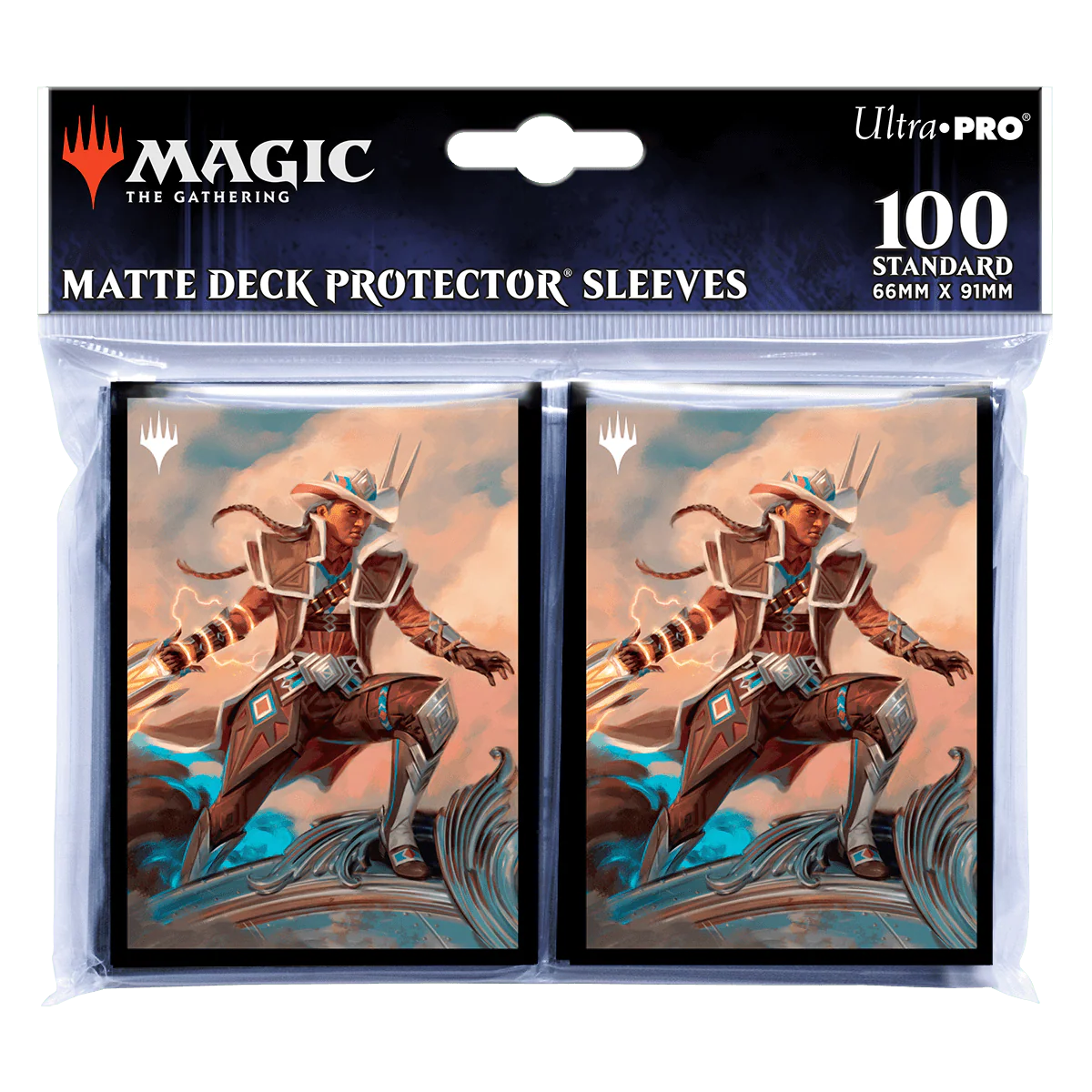 Outlaws of Thunder Junction Annie Flash, the Veteran Key Art DECK PROTECTOR® Sleeves (100ct) for Magic: The Gathering - Image 2