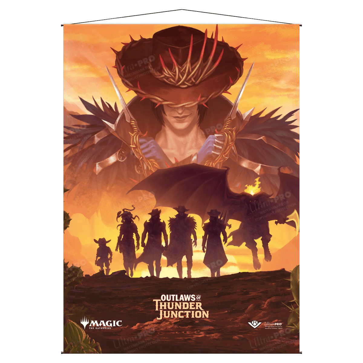 Outlaws of Thunder Junction Gang Silhouette Wall Scroll for Magic: The Gathering