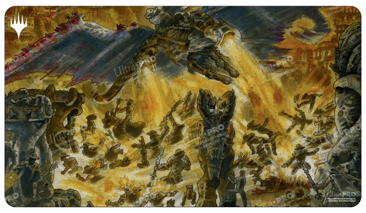Outlaws of Thunder Junction Pitiless Carnage Standard Gaming Playmat for Magic: The Gathering