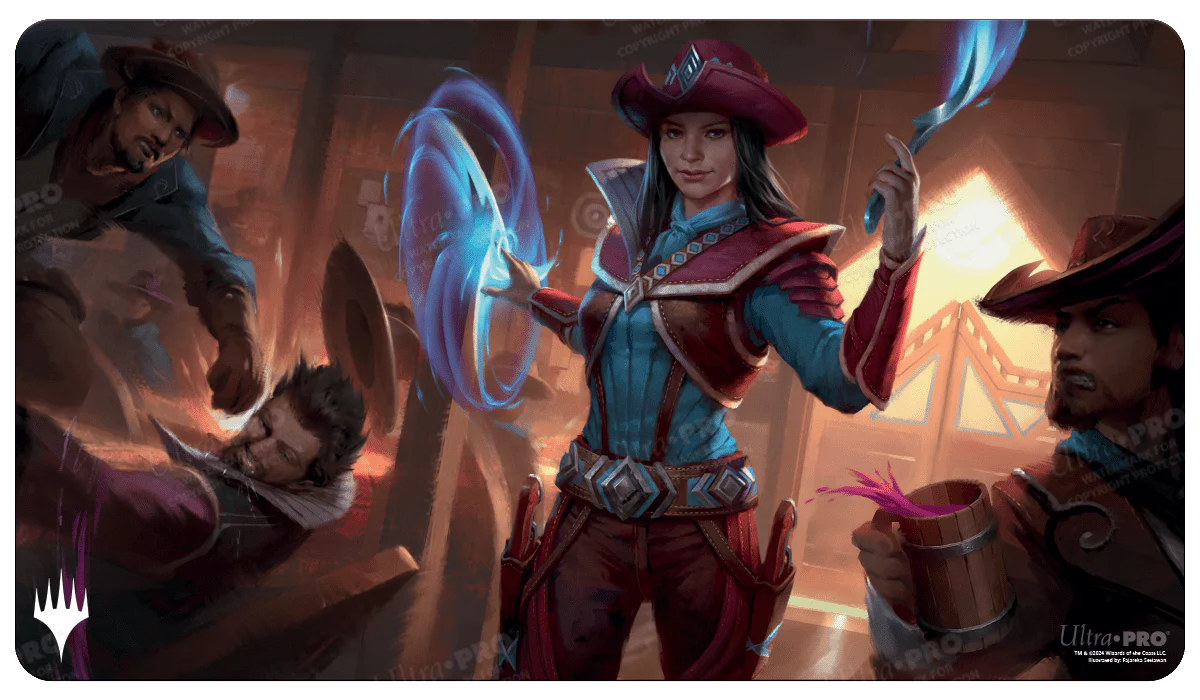 Outlaws of Thunder Junction Stella Lee, Wild Card Standard Gaming Playmat for Magic: The Gathering