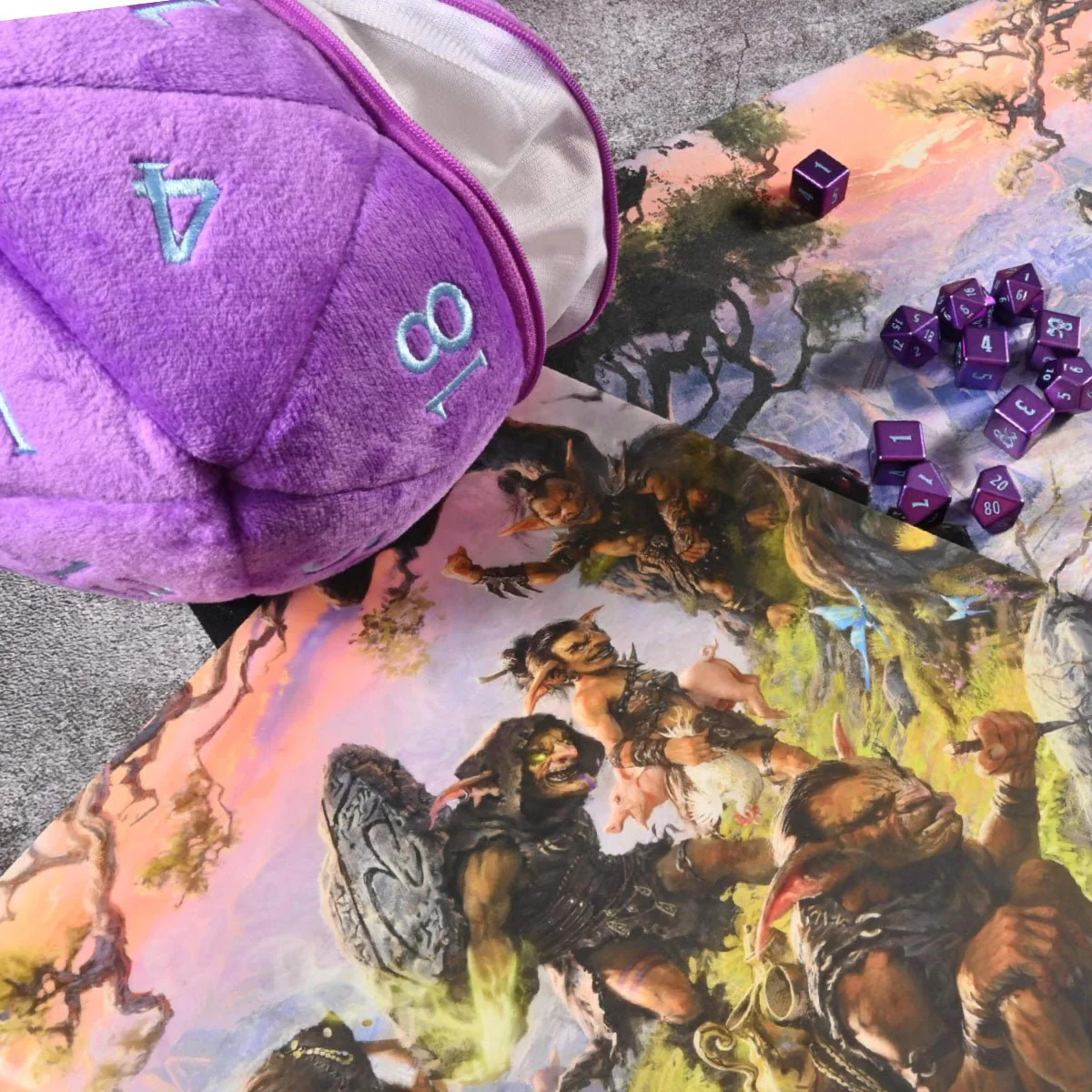 Phandelver and Below: The Shattered Obelisk Underdark Jumbo D20 Dice Plush for Dungeons & Dragons - Image 2