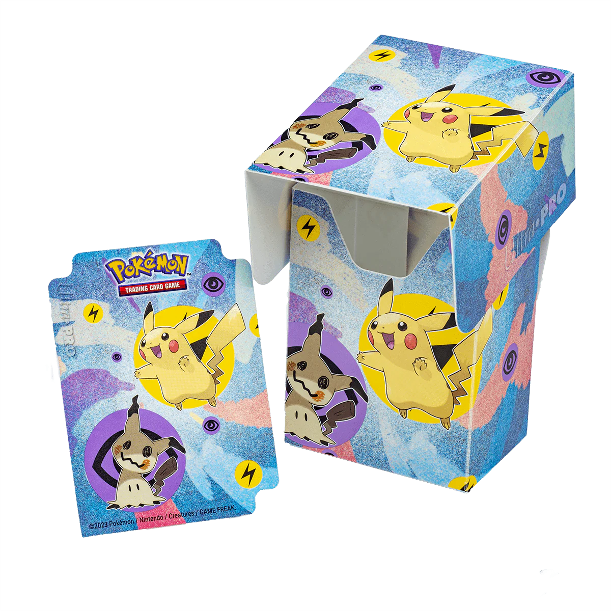 Pikachu & Mimikyu Full-View Deck Box for Pokémon