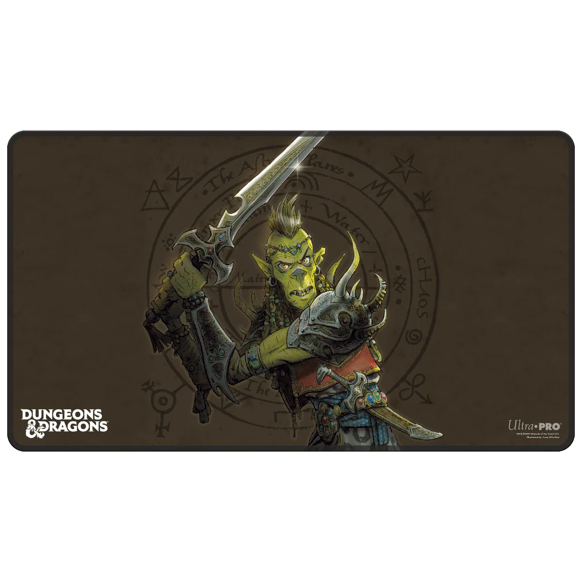 Planescape: Adventures in the Multiverse for Dungeons & Dragons Black Stitched Playmat - Morte's Planar Parade Alternate Cover Artwork v1