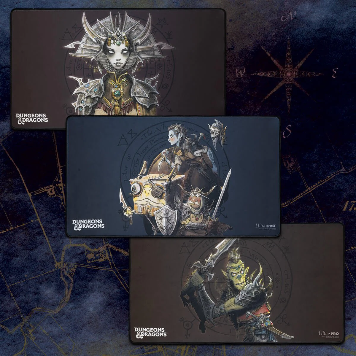 Planescape: Adventures in the Multiverse for Dungeons & Dragons Black Stitched Playmat - Morte's Planar Parade Alternate Cover Artwork v1 - Image 2