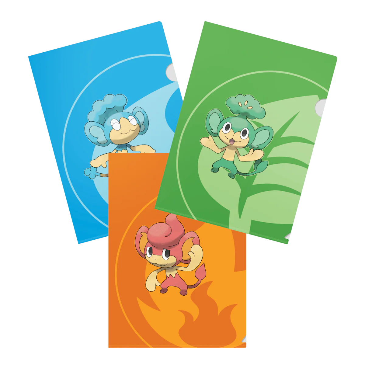 Pokémon Tournament Folios featuring Pansage, Pansear, and Panpour