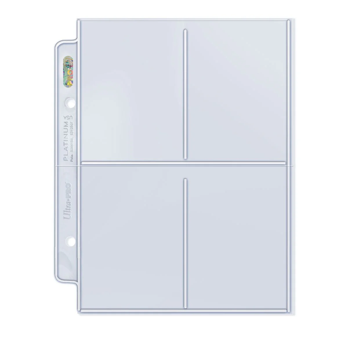 Premium Series 4-Pocket Mini Album Pages (100ct) for Standard Size Cards