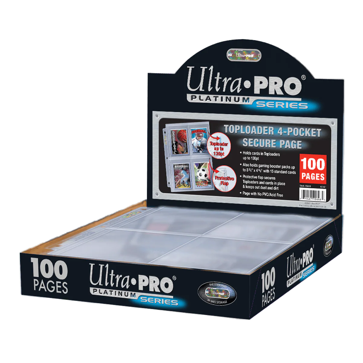 Premium Series 4-Pocket Secure Pages (100ct) for TOPLOADER® - Image 2
