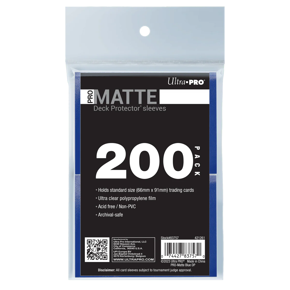 PRO-Matte Standard DECK PROTECTOR® Sleeves Bundle (200ct) - Image 5