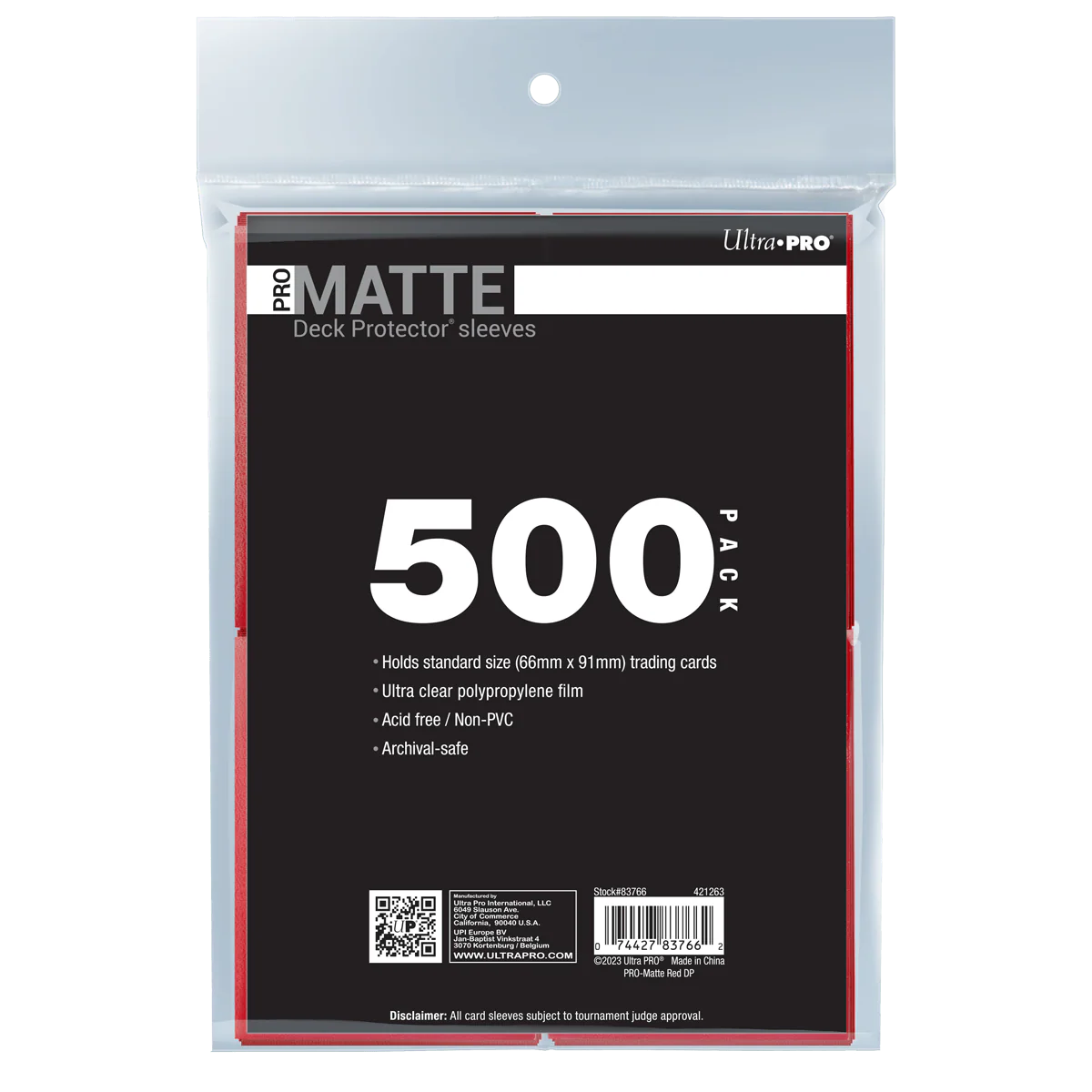 PRO-Matte Standard DECK PROTECTOR® Sleeves Bundle (500ct)