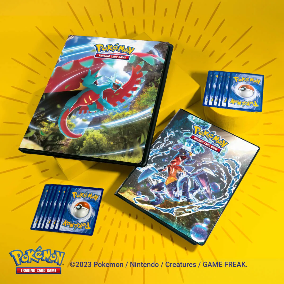 Scarlet and Violet Tera Type Garchomp and Armarouge 4-Pocket Portfolio for Pokémon - Image 3